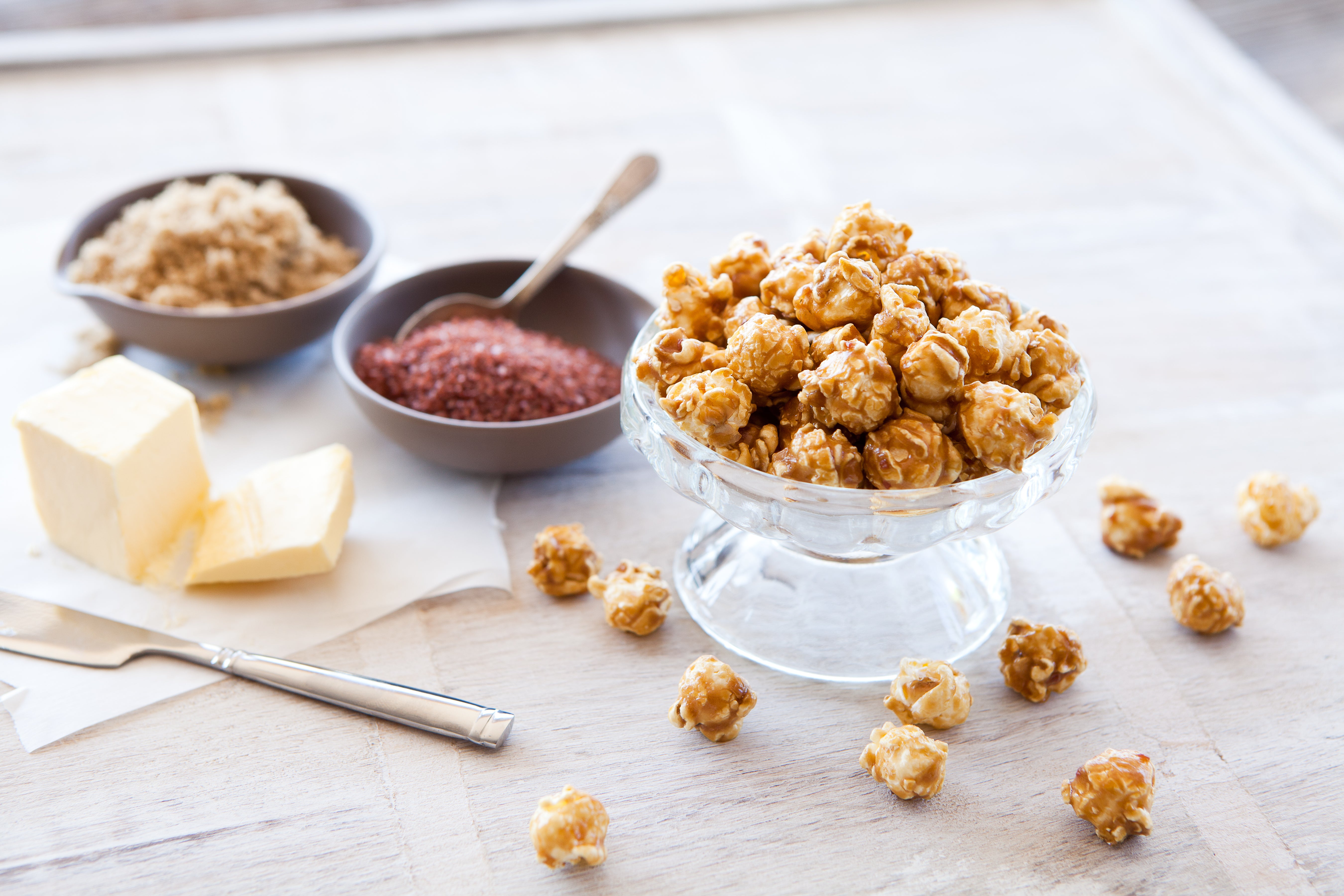 Vanilla Salted Caramel Popcorn